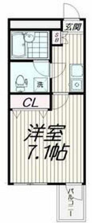 ステーションコーポ平和島の間取り