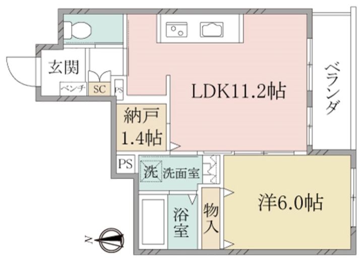 (シニア限定)へーベルヴィレッジ元住吉III~ Urban Claire元の間取り