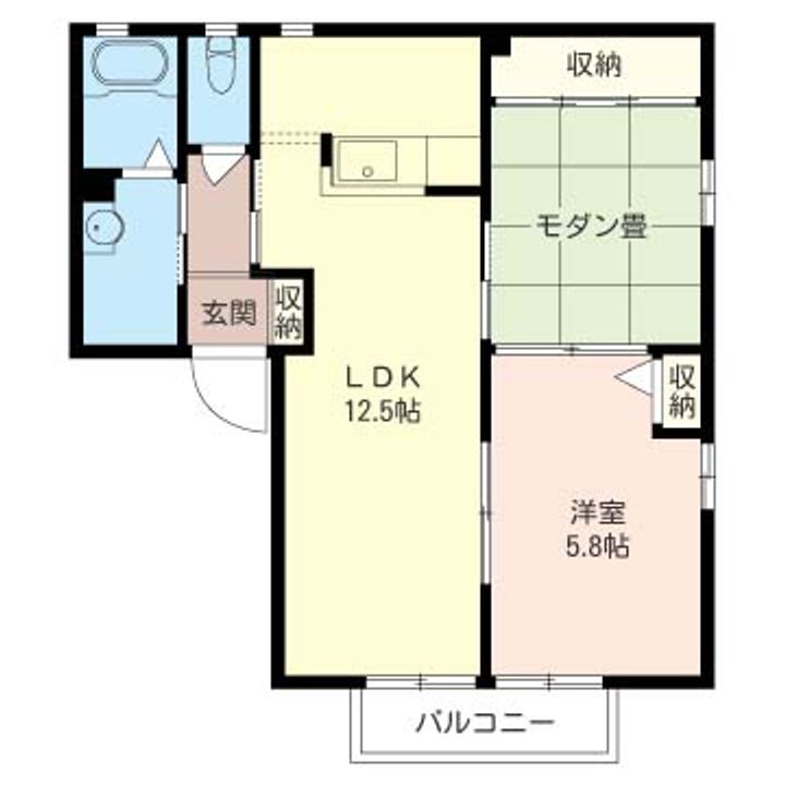 グリーン・アルスBの間取り