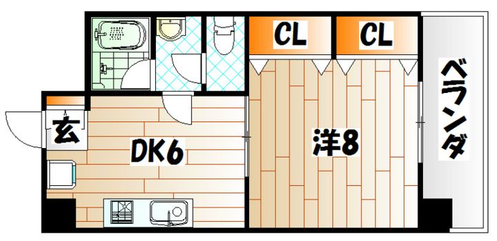 クレフォート東門司の間取り