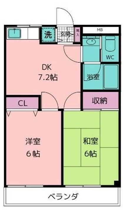 東京都三鷹市下連雀4(マンション)の賃貸物件の間取り