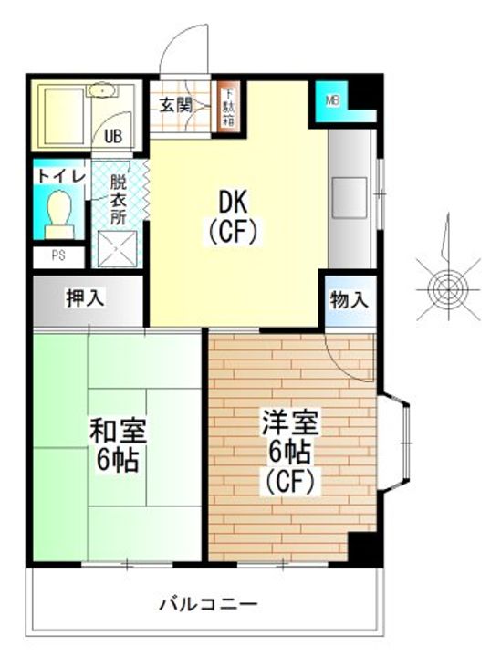 リバーサイド寿館の間取り