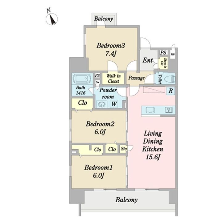 エスポワール清伸の間取り