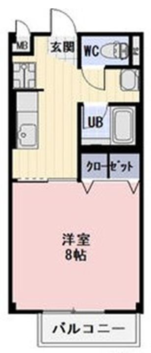 青山町駅に近い Queen Cunelの間取り