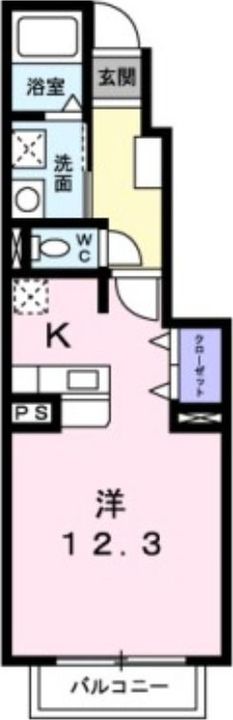 静岡県藤枝市小石川町4(アパート)の賃貸物件の間取り