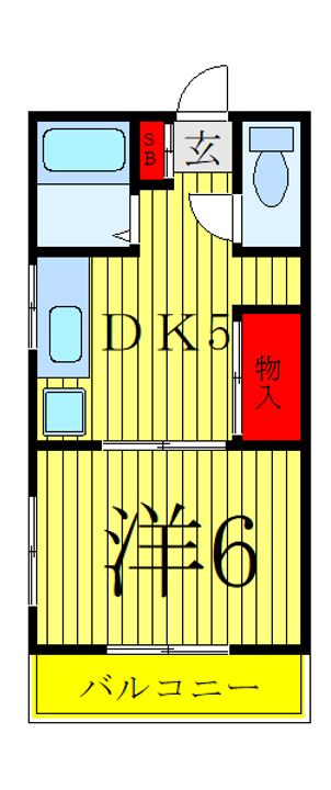 栄ハイツの間取り