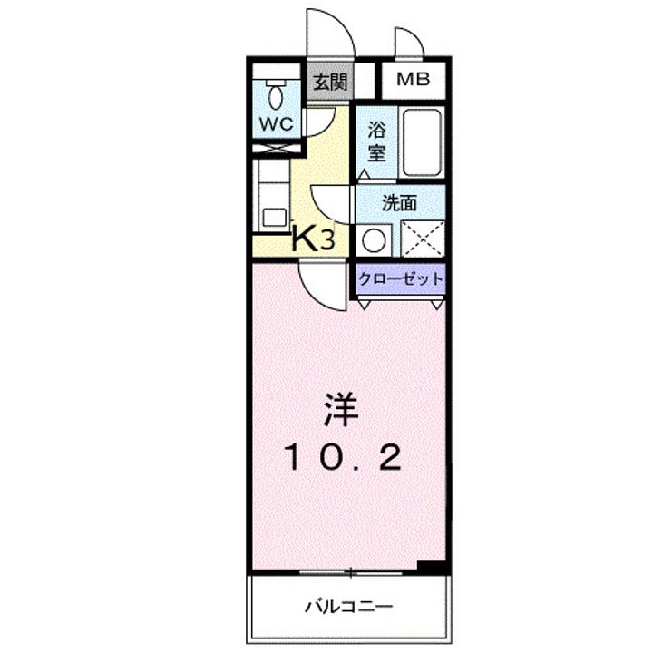 HYコート宮脇の間取り