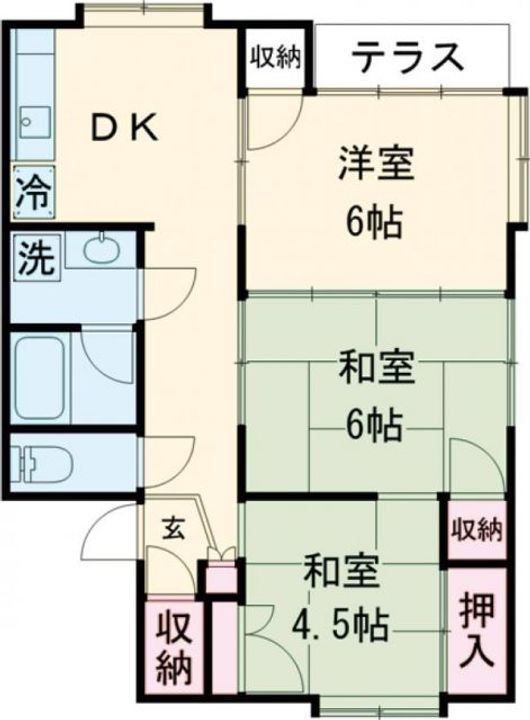 サニーハイツの間取り