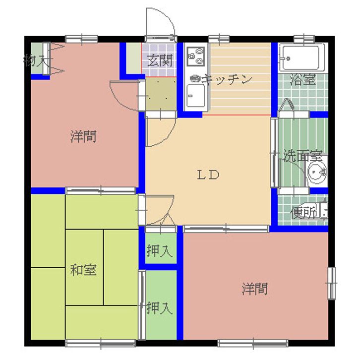 ナガオハイツの間取り