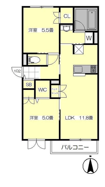 メゾン シャルールの間取り