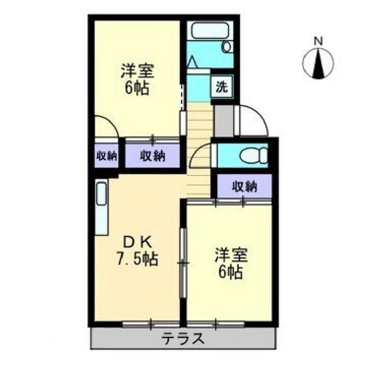 プレジール藤原 A棟の間取り