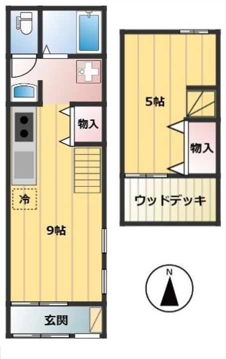 東京都足立区千住東1(一戸建)の賃貸物件の間取り