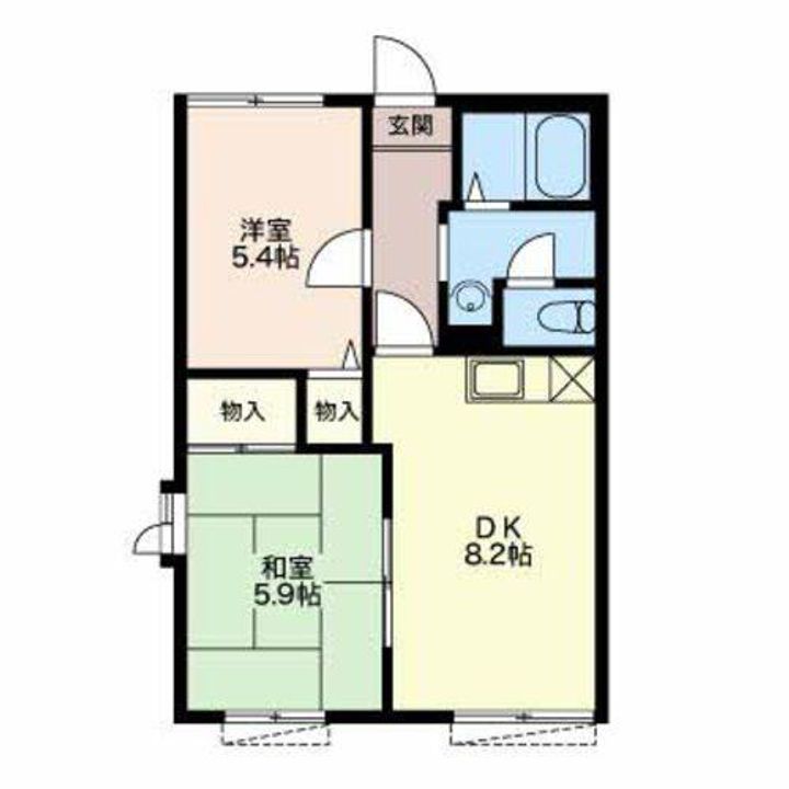 愛知県碧南市伏見町3(アパート)の賃貸物件の間取り