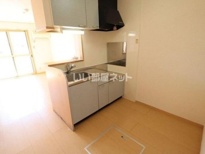 茨城県水戸市元吉田町(アパート)の賃貸物件のキッチン