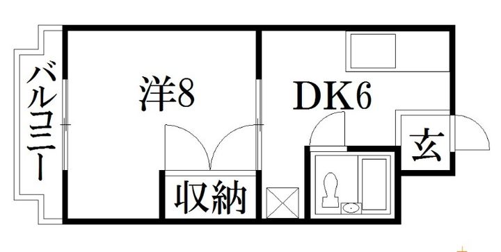 静岡県浜松市中央区笠井新田町(マンション)の賃貸物件の間取り