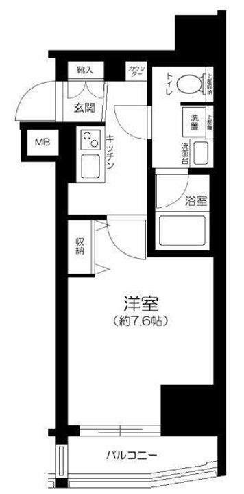 ヴァレッシア早稲田駅前シティの間取り
