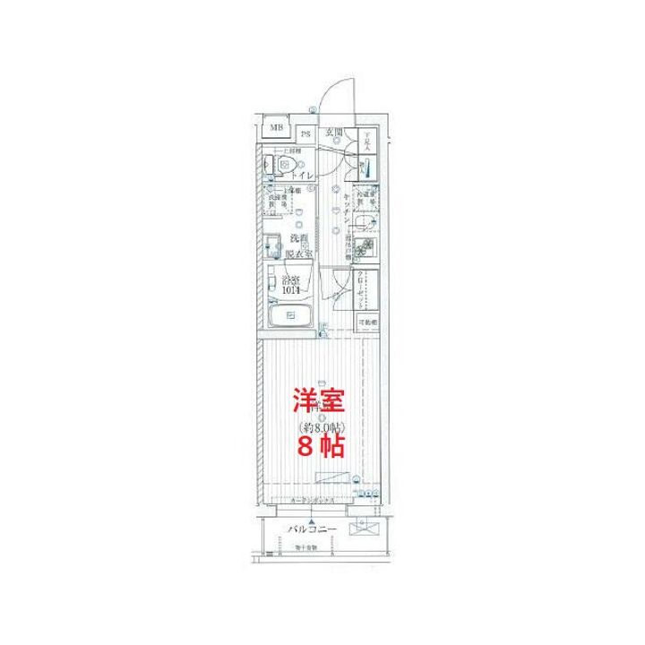 東京都大田区大森東5(マンション)の賃貸物件の間取り