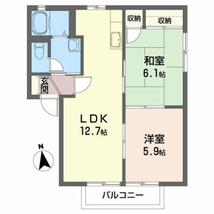 プライムコートBの間取り