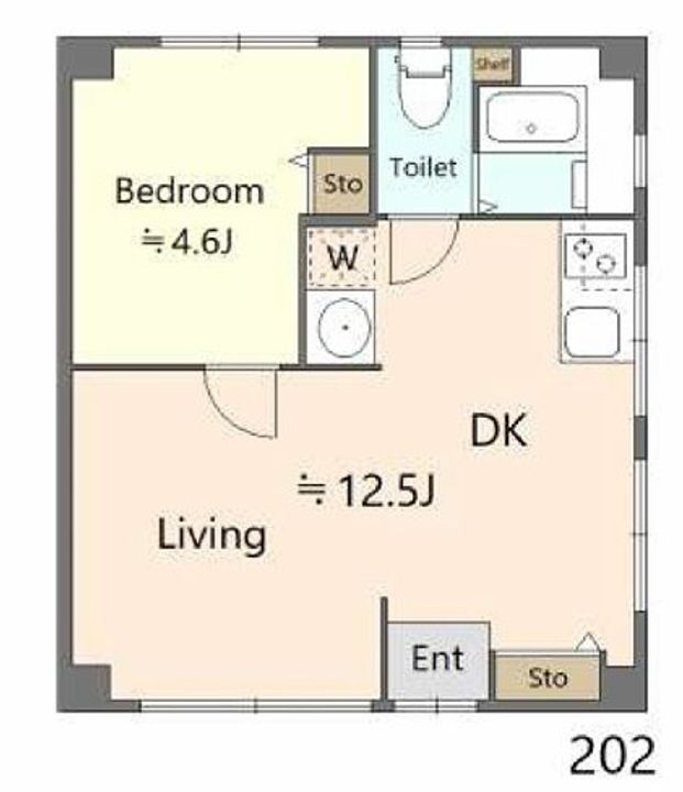 神奈川県藤沢市湘南台1(マンション)の賃貸物件の間取り