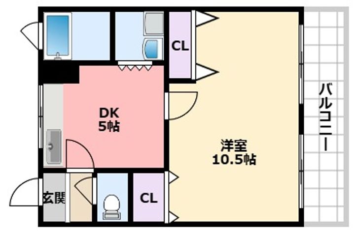 御代開マンションの間取り