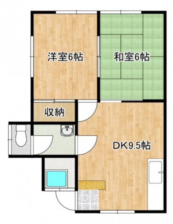 三宅第二アパートの間取り