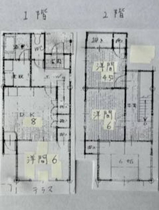 愛媛県松山市祝谷2(一戸建)の賃貸物件の間取り