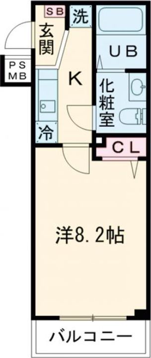 VERXEEDαAYASEの間取り