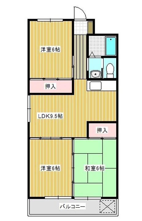 サンライズ江副の間取り