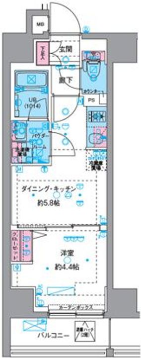 東京都葛飾区四つ木1(マンション)の賃貸物件の間取り