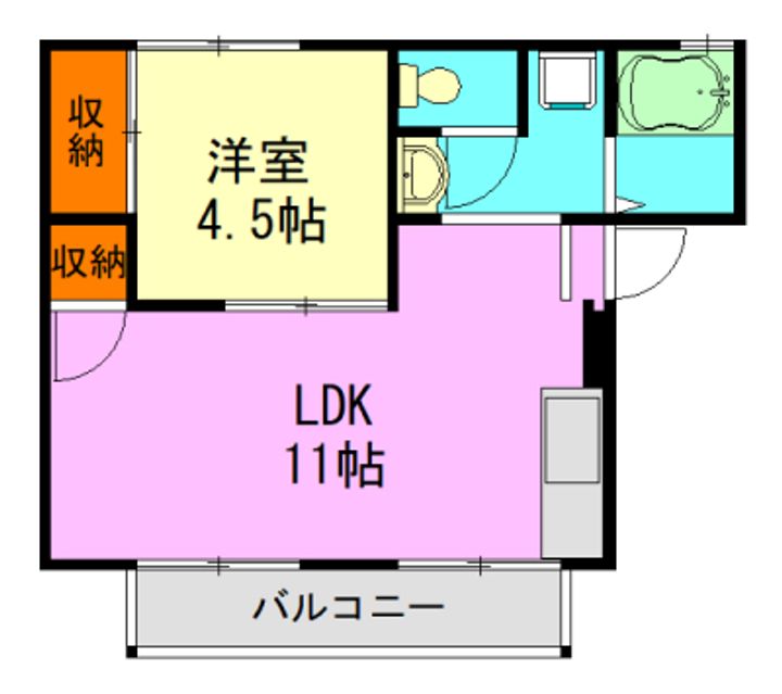 プレジール秀和の間取り