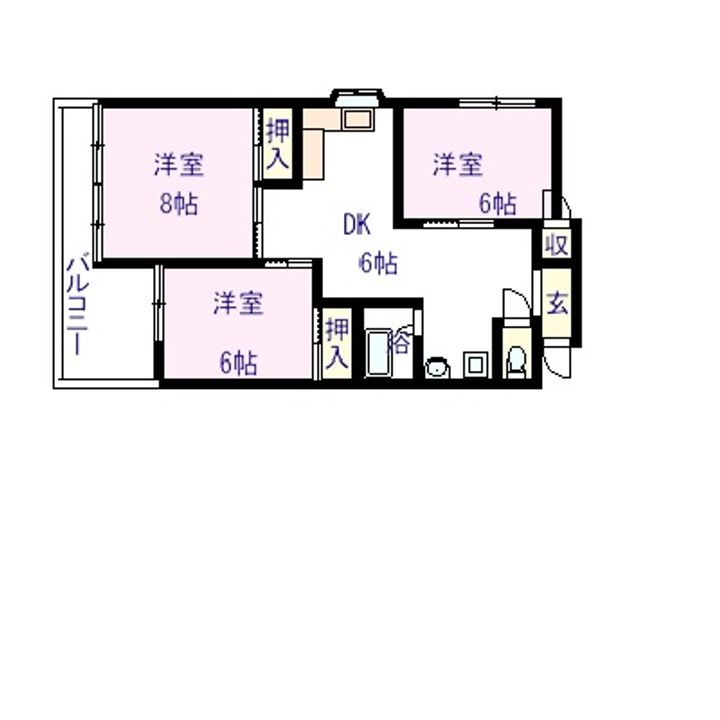 進西コーポの間取り