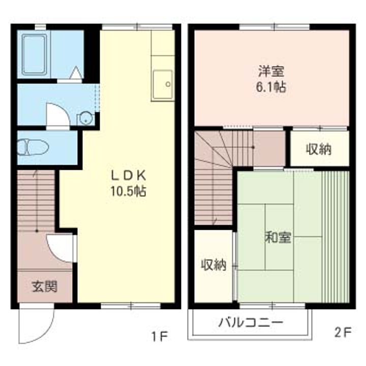 神奈川県座間市新田宿(一戸建)の賃貸物件の間取り