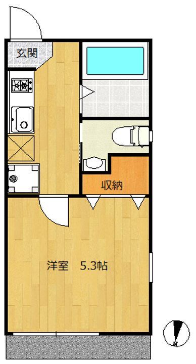 AXAS西大島の間取り
