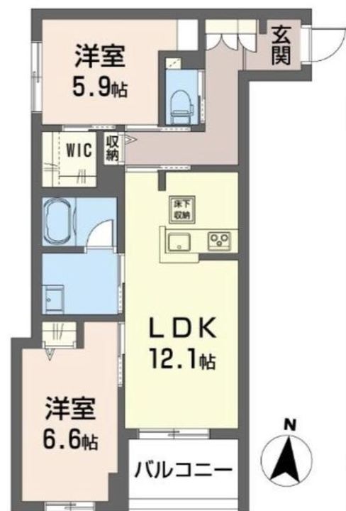 アルフラット万願寺の間取り