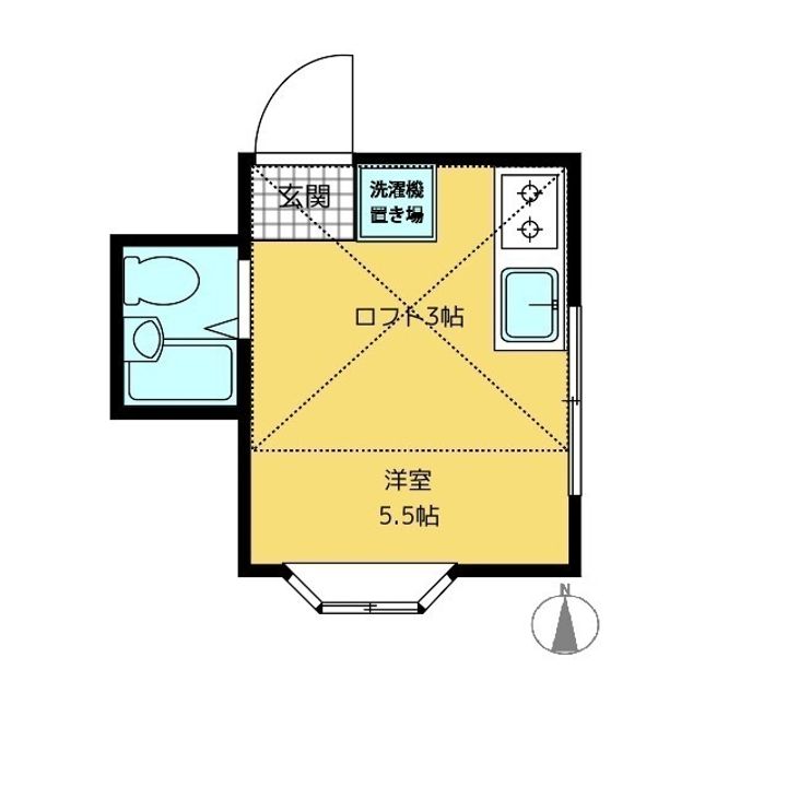 東京都新宿区北新宿2(アパート)の賃貸物件の間取り
