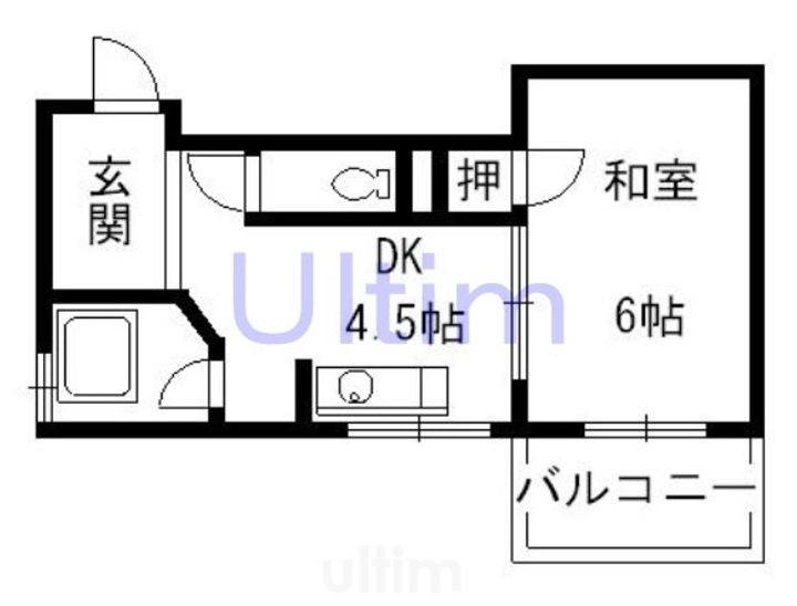 マンション皆栄の間取り
