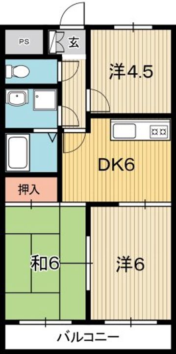 高知県高知市一宮中町2(マンション)の賃貸物件の間取り