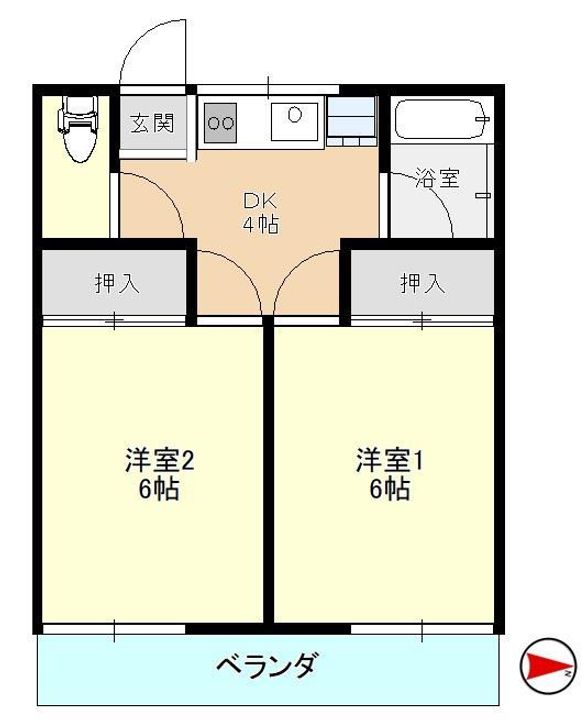 アーネス坂入の間取り