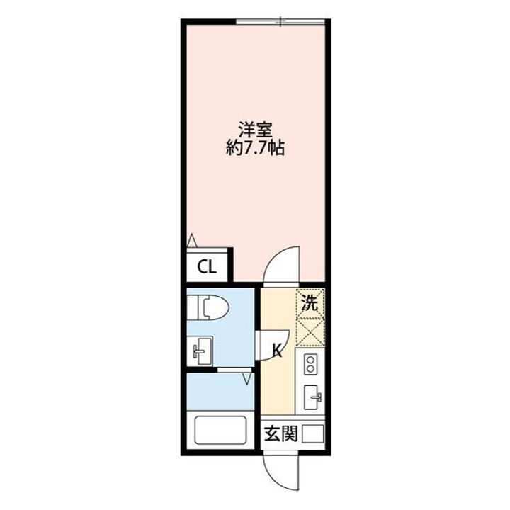 神奈川県相模原市中央区淵野辺5(アパート)の賃貸物件の間取り