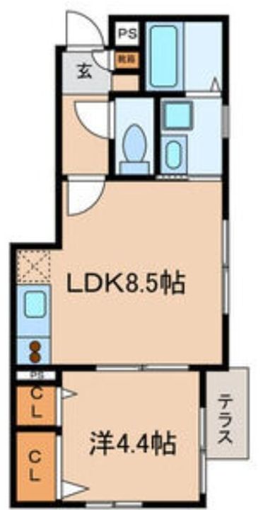 千葉県市川市平田3(アパート)の賃貸物件の間取り