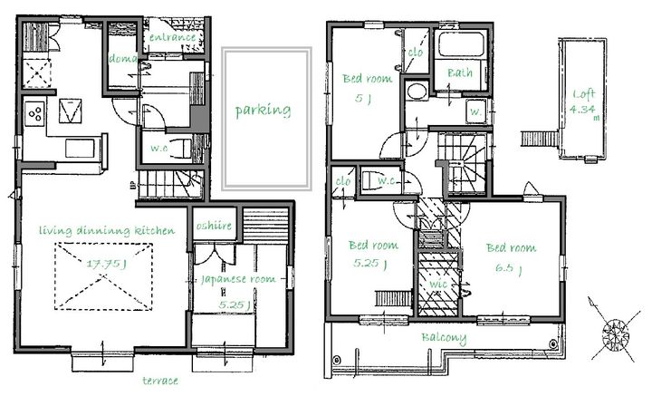 東京都小金井市前原町5(一戸建)の賃貸物件の間取り