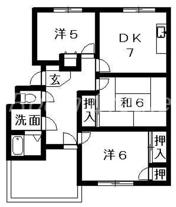 ギャラック国府IIIの間取り