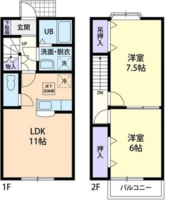 ソルボンヌ Aの間取り