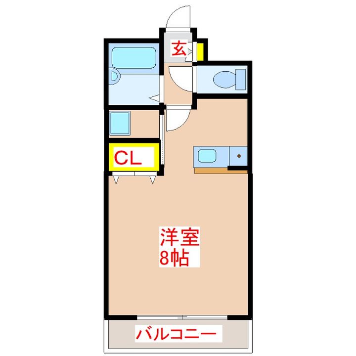 エスポワール郡元の間取り