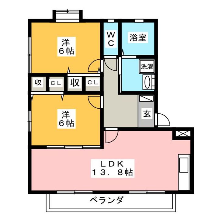 ムーンテラス片山 S館の間取り