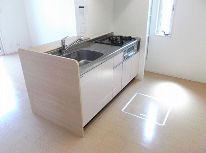 茨城県結城市大字結城(アパート)の賃貸物件のキッチン