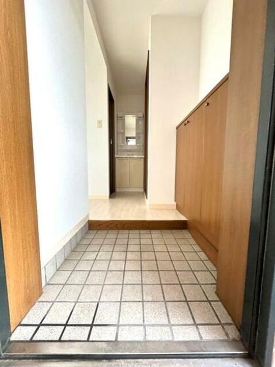 フラッシュマンションの玄関