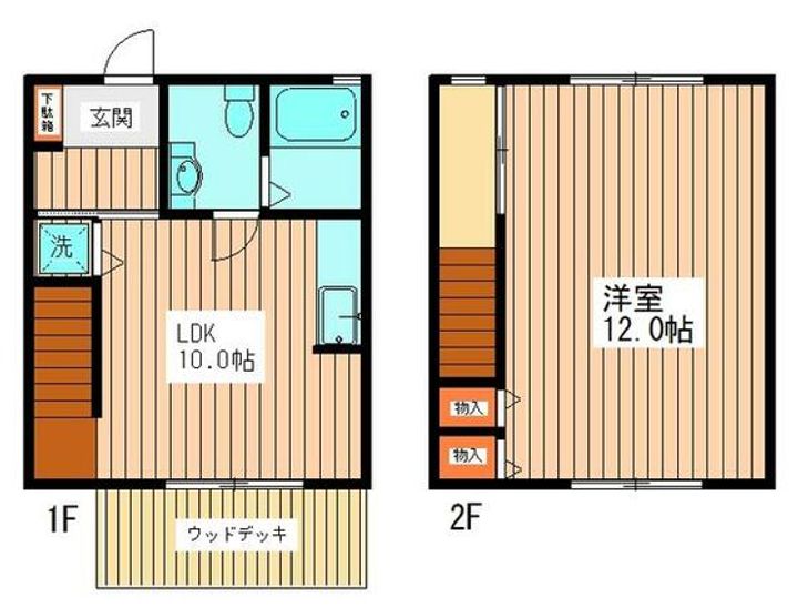 K2パークス白山の間取り