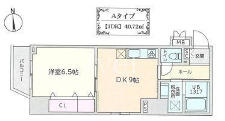 東京都文京区湯島3(マンション)の賃貸物件の間取り