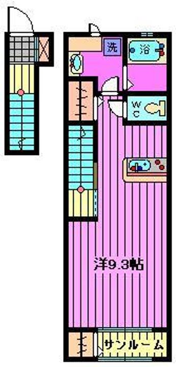 埼玉県さいたま市南区南浦和4(アパート)の賃貸物件の間取り